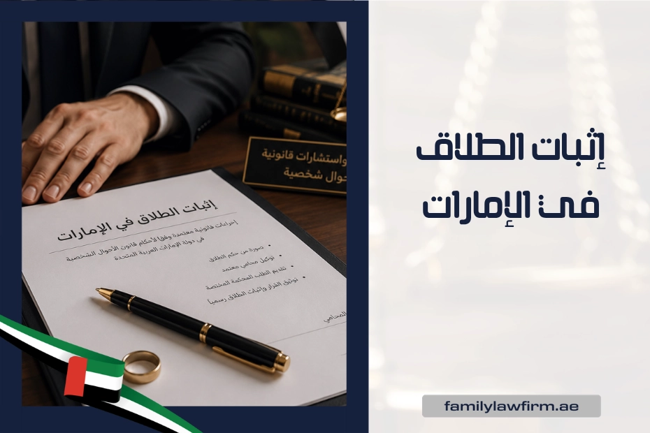 إثبات الطلاق في الإمارات